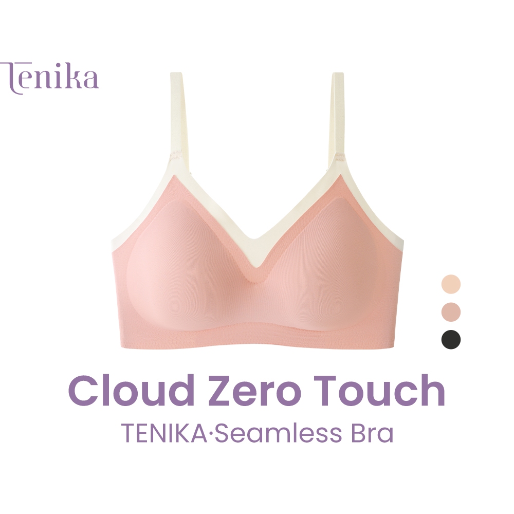 TENIKA บราไร้ขอบ ชุดชั้นในผู้หญิง ยืดหยุ่นดีเยี่ยม กระชับอก ผ้านุ่มใส่สบายมาก Bra-014