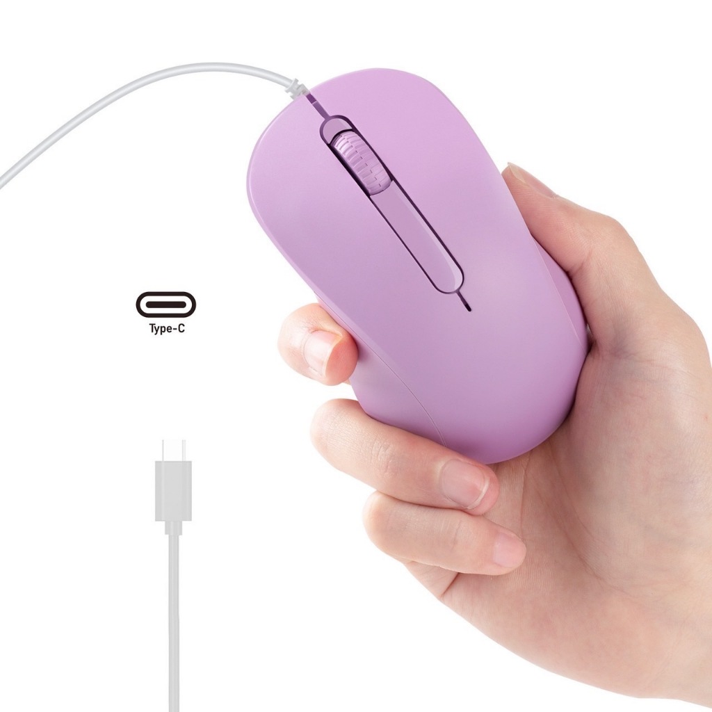 พร้อมส่ง Gaming Mouse  Type-C USB  1000DPI สําหรับอุปกรณ์ Type C อื่นๆ