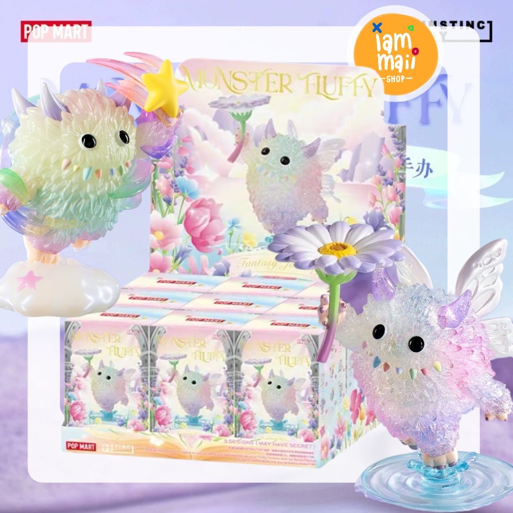 [ยกกล่อง] พร้อมส่ง POPMART Monster Fluffy Fantasy Journey Instinctoy กล่องสุ่ม พร้อมส่ง