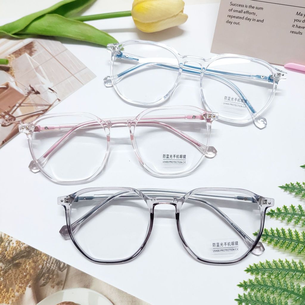 PAKPAO EYEWEAR รุ่น TR2006 แว่นตากรองแสง  กันUV400 แข็งแรง ทนทาน นำไปตัดเลนส์ได้