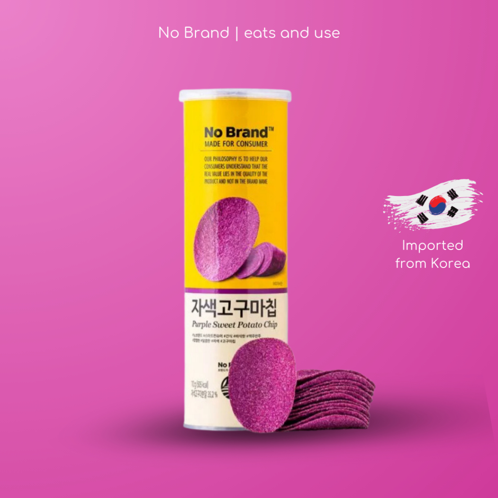 โนแบรนด์ มันม่วงชนิดแผ่นทอดกรอบ 160กรัม / No Brand Purple Sweet Potato Chip 160g