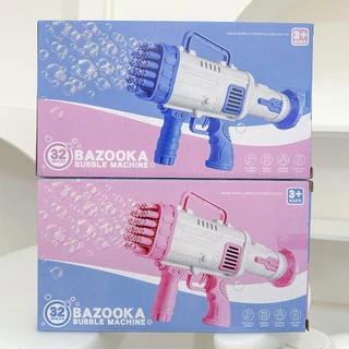 dtxmarket ปืนเป่าฟอง 32รู Bazooka ฟองเยอะ สะใจ ใช้ถ่านใหม่เท่านั้น ของเล่นเป่าฟอง เครื่องทำฟองสบู่