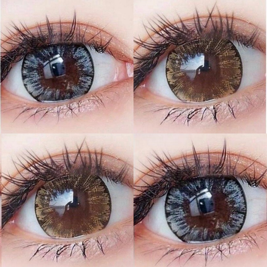 Midroo【COD】 ขยายรูม่านตา Shiny Eye เลนส์ธรรมชาติขนาดบิ๊กอาย Monthly1คู่-14.5