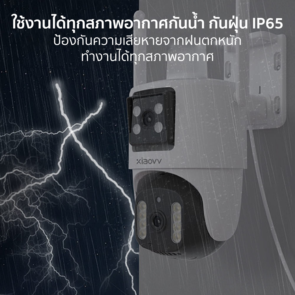 [ลดเหลือ 1104] XiaoVV BP3 กล้องวงจรปิดนอกบ้าน 2 เลนส์ ความละเอียด 2MP+2MP เชื่อมต่อไร้สาย WIFI 2.5K -1Y