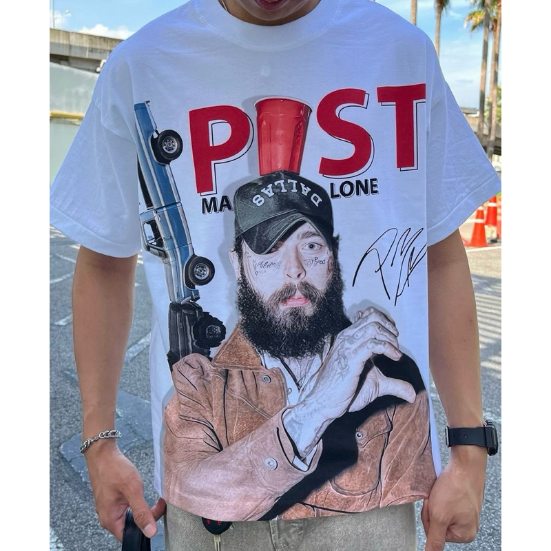 Joyboy Bootleg เสื้อยืดลาย Post Malone สกรีน DTG