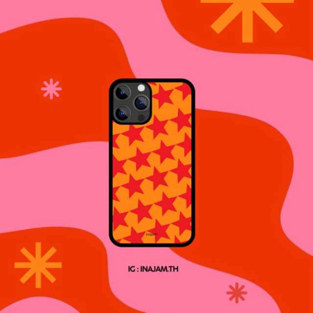 เคสไอโฟนลายดาวแบรนด์ inajam Collection Red Star Flag