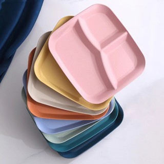 จานแบ่งอาหาร ผลไม้ อาหารเช้า แบบสร้างสรรค์ สําหรับครัวเรือน