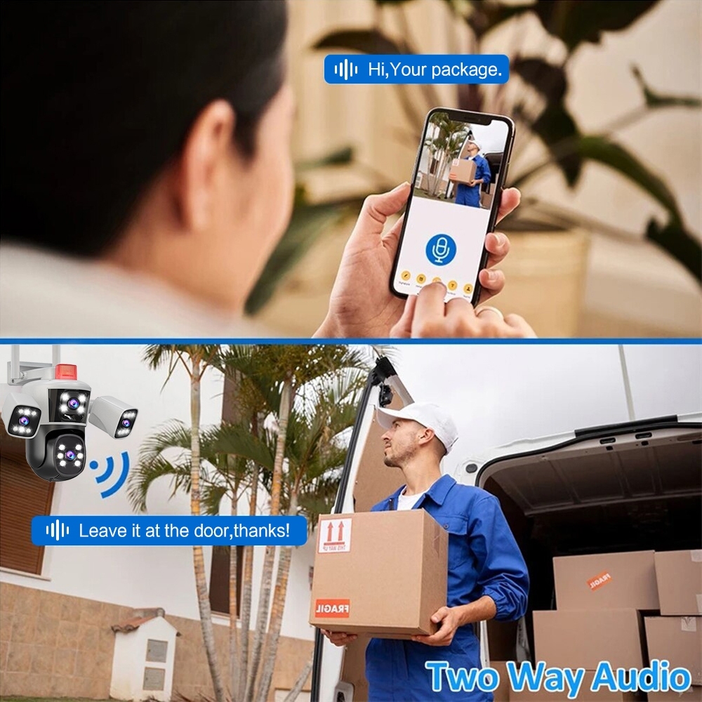 [ ร้านไทย ได้ของเร็ว ] iPC360 กล้องวงจรปิด 3 เลนส์ แยกมุมมองได้ WiFi ZA849 มีสัญญาณกันขโมย กันฝน กันแดด กันฝุ่น