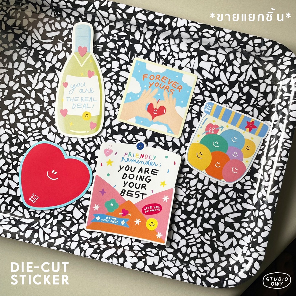 STUDIO.OWY : Sticker die cut | สติกเกอร์ขายแยกชิ้น ราคา ถูกที่สุด ดีลบีเคเค