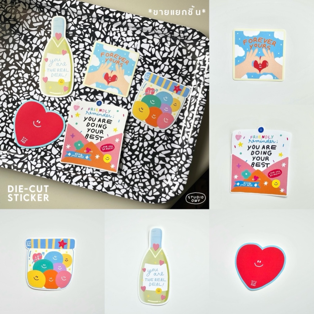 STUDIO.OWY : Sticker die cut | สติกเกอร์ขายแยกชิ้น ราคา ถูกที่สุด ดีลบีเคเค แกลเลอรีภาพที่ 5