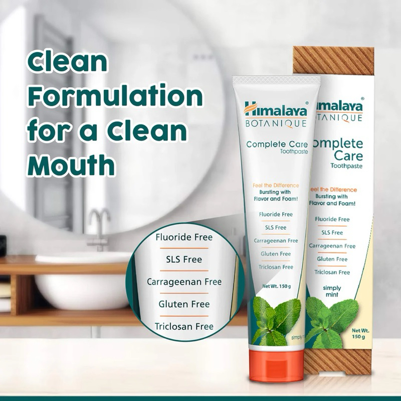 Himalaya BOTANIQUE Complete Care Toothpaste (Simply Mint) 150 g 🌱