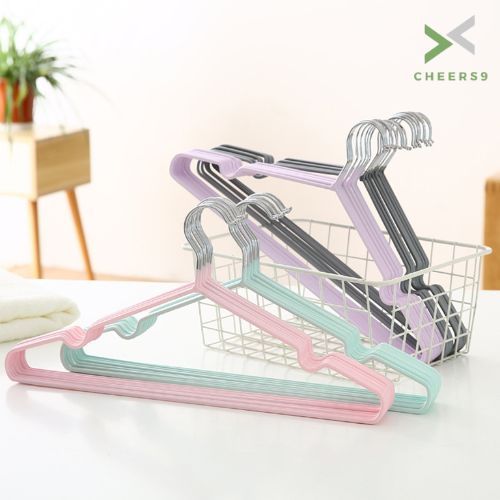 ไม้แขวนเสื้อ ไม้แขวนผู้ใหญ่ ไม้แขวนสีพลาสเทล hanger 5ชิ้น 10ชิ้น 20ชิ้น กันผ้าลื่น แข็งแรง ทนทาน Cheers9