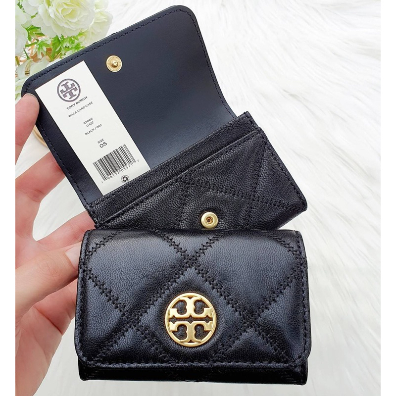 ใส่เหรียญ ใส่บัตร Tory Burch​ 150057 150075 Willa Card Case
