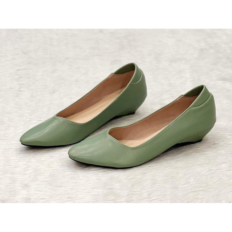 ✅ H9009 ✅ Size 35-42 รองเท้าส้นเตี้ยใส่สบาย   ✅สูง 1 นิ้ว