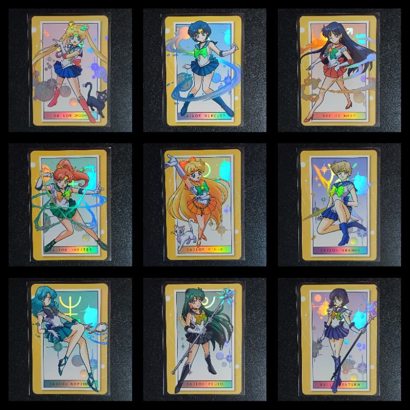 (Set of 9 Card) การ์ดแท้เซเลอร์มูน คริสตัล SAILOR MOON 25th ANNIVERSARY CRYSTAL COLLABS MONSTER STRI