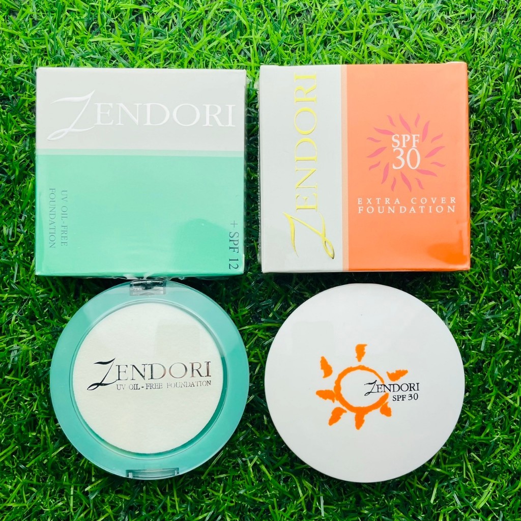 ⭐️ แป้งพัฟ เซนโดริ ยูวี ออยล์-ฟรี / เอ็กซ์ตร้า คัฟเวอร์ Zendori foundation powder spf 30