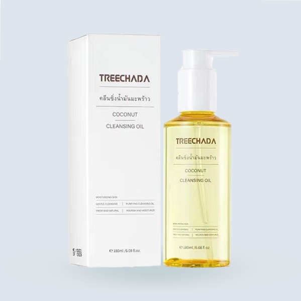 【ตรีชฎา】โคโคนัท คลีนซิ่ง ออย TREECHADA COCONUT CLEANSING OIL 2ขนาด 100มล. และ 180 มล.