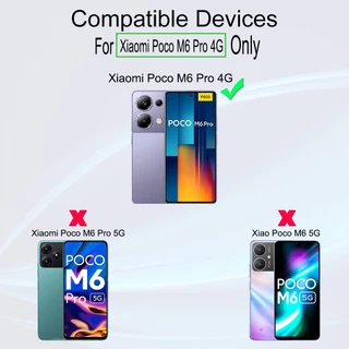 ฟิล์มสำหรับ Xiaomi Poco M6 Pro 4G ฟิล์มกระจกใส ibywind ของแท้ พร้อมฟิล์มหลังและกันเลนส์กล้อง