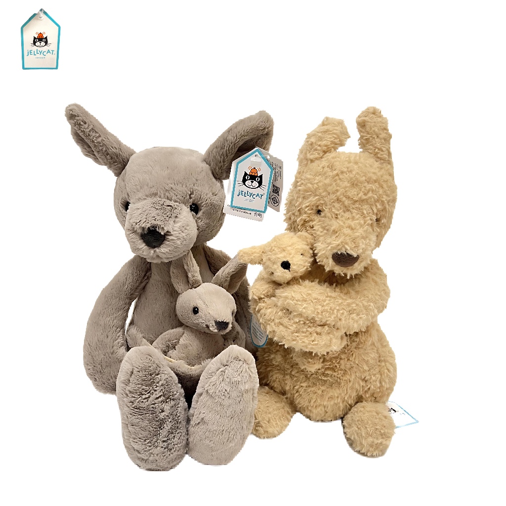JELLYCAT  ตุ๊กตาผ้าขน Huddles and Kara Kangaroo Medium ของแท้จาก London ของใหม่จาก Central Departmen
