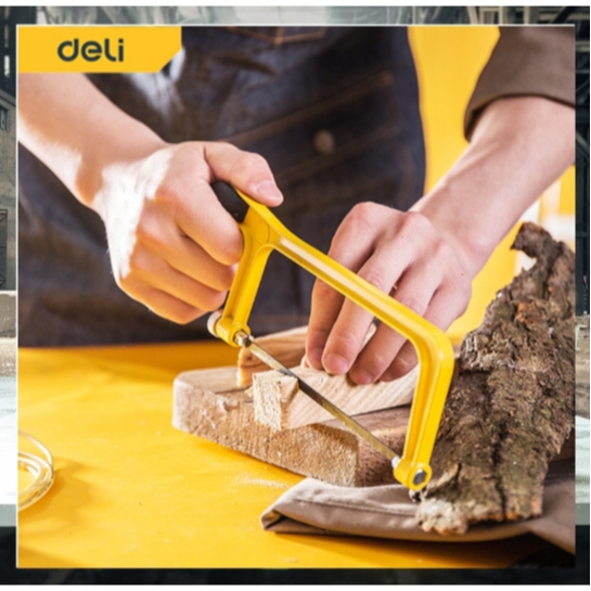 เลื่อยตัดเหล็กมินิ ขนาด 6 นิ้ว รุ่น EDL6007 DELI เลื่อยมือ เลื่อยคันธนู ทนทาน