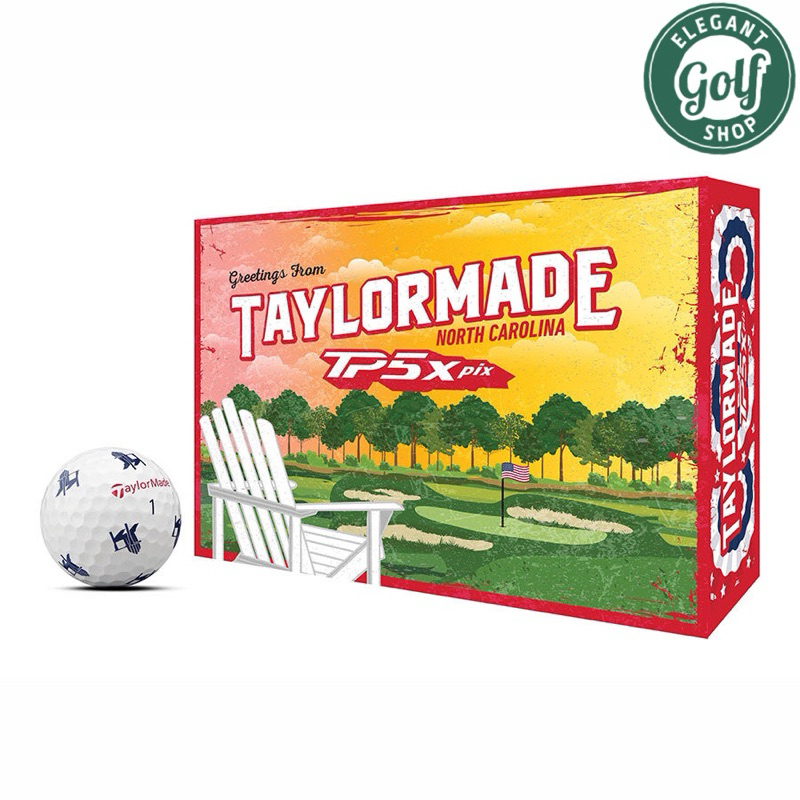 (ส่งไวที่สุดในช๊อปปี้🚚มีส่งด่วน)⛳️ลูกกอล์ฟTaylorMade TP5x Pix US Open Summer  Limited Edition Golf B