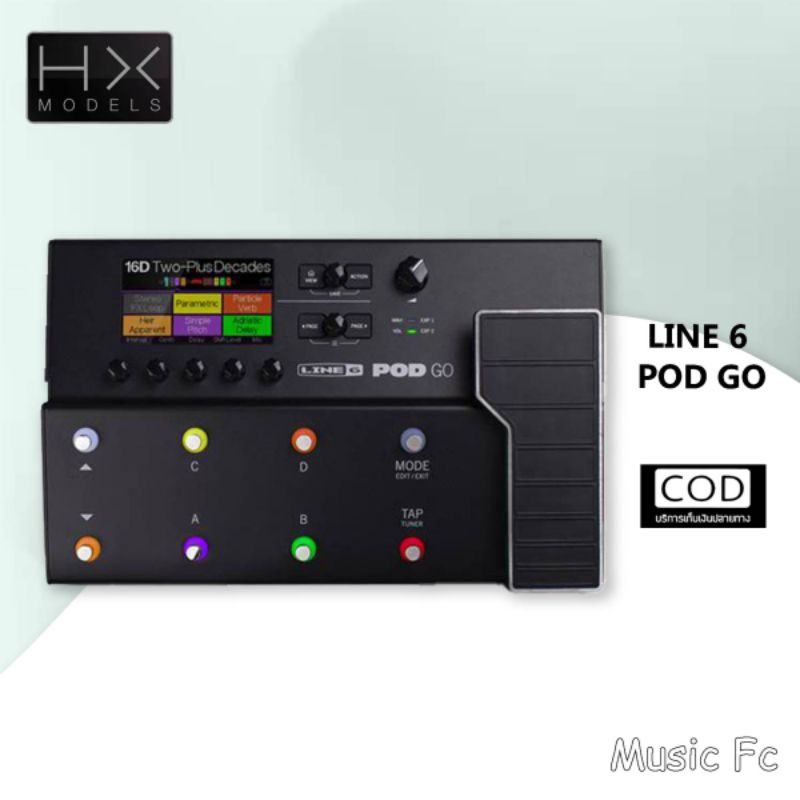 Line6 Pod Go Multi-Effect | มัลติเอฟเฟคกีตาร์ HX models Pod Go กะทัดรัด ตอบโจทย์การใช้งาน🔥มีเก็บปลาย