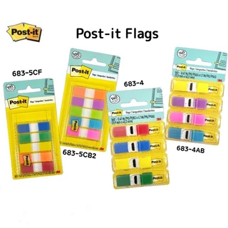 3M Post-it Flags โพส-อิท แฟล็กซ์ ขนาด 0.47"×1.7" สำหรับคั่นหน้า จัดหมวดหมู่ สามารถเขียนทับได้