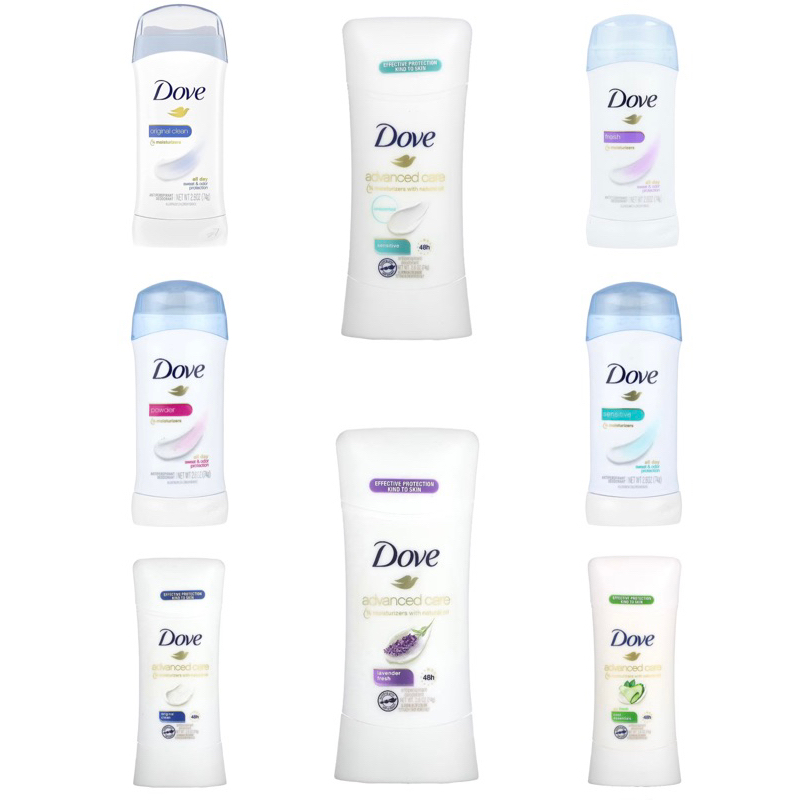 ล็อตใหม่ exp 2027 โรลออน ระงับกลิ่นกาย โดฟทารักแร้  Dove Antiperspirant Deodorant  2.6 oz