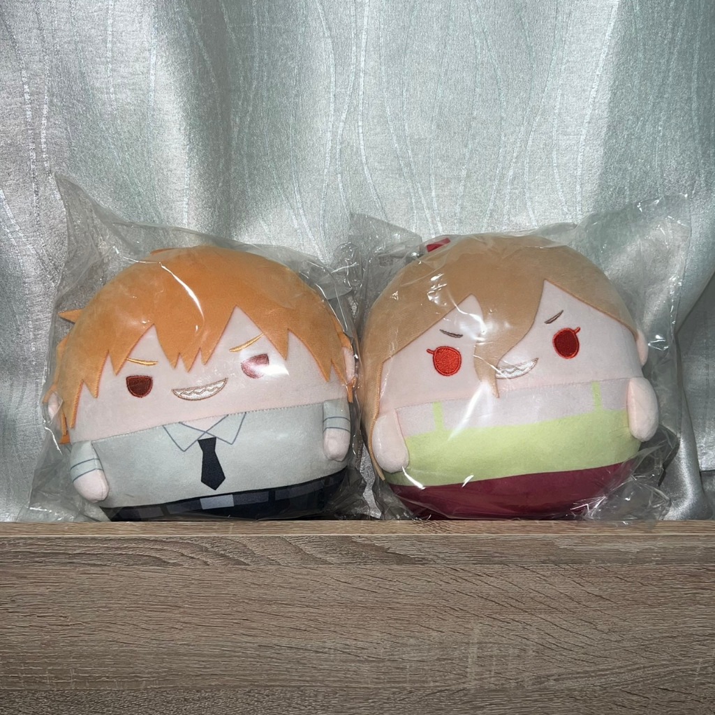 ( พร้อมส่ง) CHAINSAW MAN Fuwakororin M size Denji & Power ฟุวะเดนจิ & พาวเวอร์ ขนาด 20 cm ของแท้