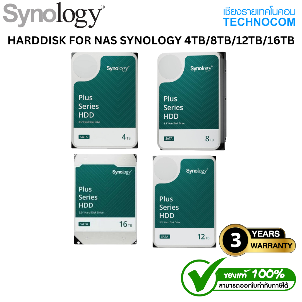 HARDDISK FOR NAS SYNOLOGY 4TB/8TB/12TB/16TB