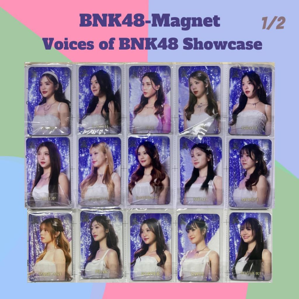 Magnet แม่เหล็ก BNK48 Voices of BNK48 Showcase [ Satchan Earn Eve Grace Pancake Popper L Nene Arlee 