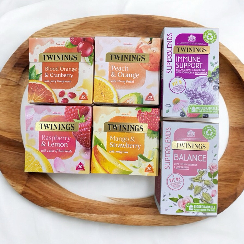 ชา Twinings 20 Tea Bags ชาทไวนิงส์ผลไม้ Fruit & Herbal