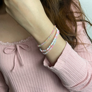 กำไลข้อมือ/ข้อเท้าลูกปัด✨🍒 (เอ็นยืด)