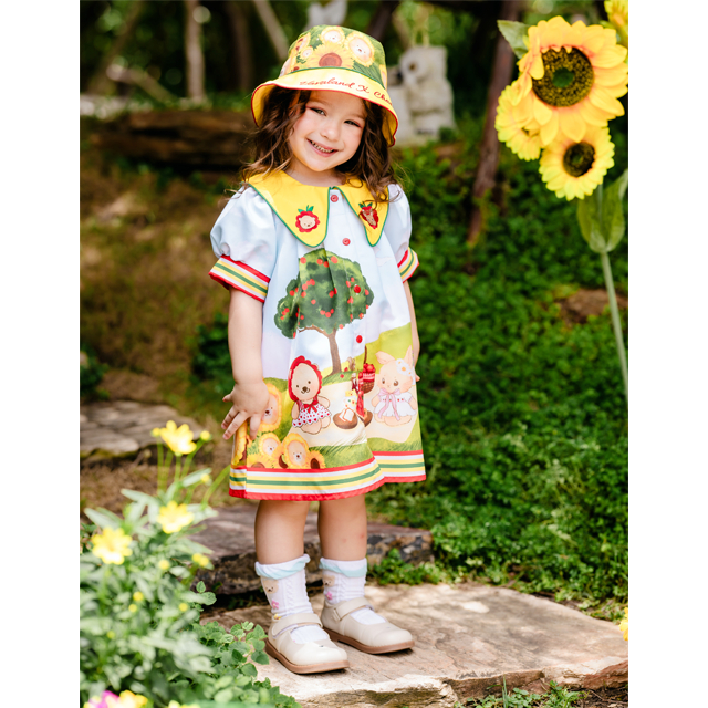 Thelandofvava LOOK7 VNXZ1094 เดรสเด็กผู้หญิง The Land of vava X Charlotte Penderie ลิขสิทธิ์แท้จาก vava