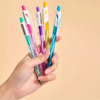 FlexOffice FO-GELB09 ปากกาลูกลื่น 0.7mm - สีน้ำเงิน/สีดำ/สีแดง - 1/3ด้าม ปากกาเขียนลื่นพิเศษ