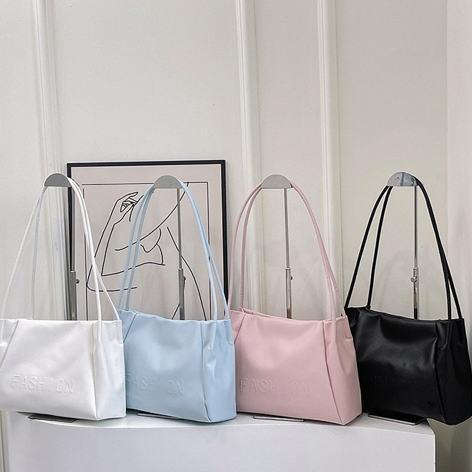 shiny girl- กระเป๋าสะพายข้างใบใหญ่หนัง pu มี 4 สีให้เลือกใหม่ล่าสุด SP9643