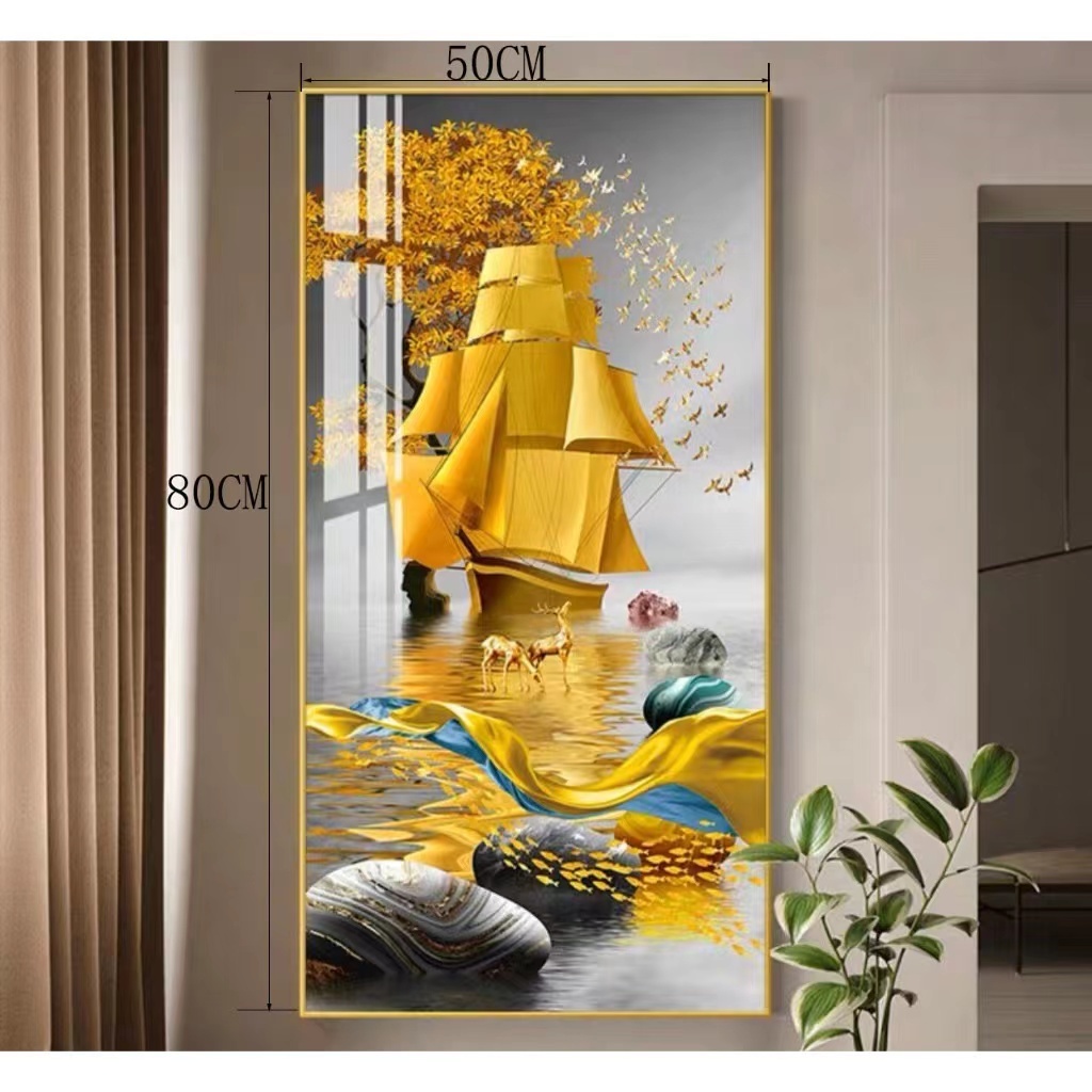 ภาพวาดเครื่องลายครามคริสตัล, ภาพวาดตกแต่งห้องโถงทางเข้า, หมายถึงห้องนั่งเล่นที่ดี, ภาพวาดแขวนทางเดินและทางเดิน, ความหรูห - รูปที่ 6