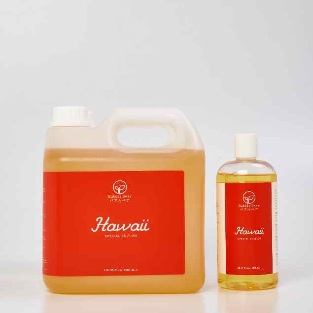 Bubble Bear Hawaii แชมพูสุนัขและแมว บับเบิ้ลแบร์ ฮาวาย สำหรับแพ้ง่าย ลดขนร่วง หอมยาวนาน