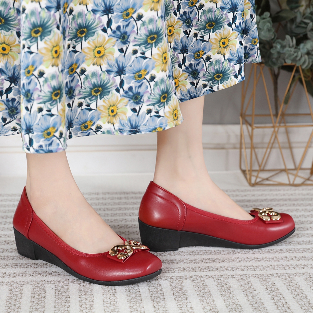 Angel รองเท้าคัชชู ส้นเตารีด สูง 1.5 นิ้ว ใส่ตรงไซส์ (ถ้าอวบมากเพิ่มไซส์) - รูปที่ 3