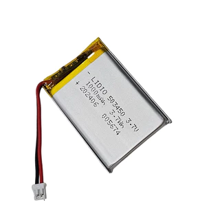 หัวปลัก2.0 แบตเตอรี่ 503450 523450 3.7V 1000mAh 2สาย มีหัวต่อ Bluetooth กล้องติดหน้ารถยนต์ MP3 MP4 DIY ลำโพง อะไหลทดแทน
