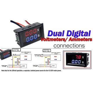จอแสดงไฟแบตเตอรี่ DC 0V - 100V + R Shunt วัดความจุแบตเตอรี่ จอวัดไฟ วัดแอมป์ 10A,50A,100A (LED-03)