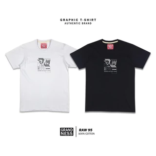 Grandness เสื้อยืดลายกราฟิก รุ่น GN231-32 ( สีดำ/สีขาว)