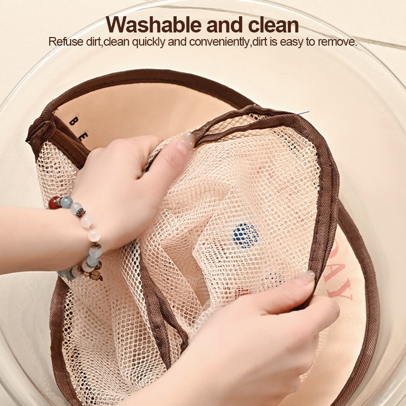 ถุงตาข่าย ซองเก็บของ กระเป๋าเก็บแบบแขวน กระเป๋าจัดเก็บชุดชั้นใน ระบายอากาศ กันความชื้น - รูปที่ 3