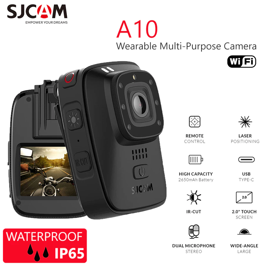 SJCAM A10 Action Cam กล้องแอคชั่นแคม กล้องติดหน้าอกตำรวจ กล้องติดหมวก ถ่ายภาพในสภาพแสงน้อย thumbnail 3