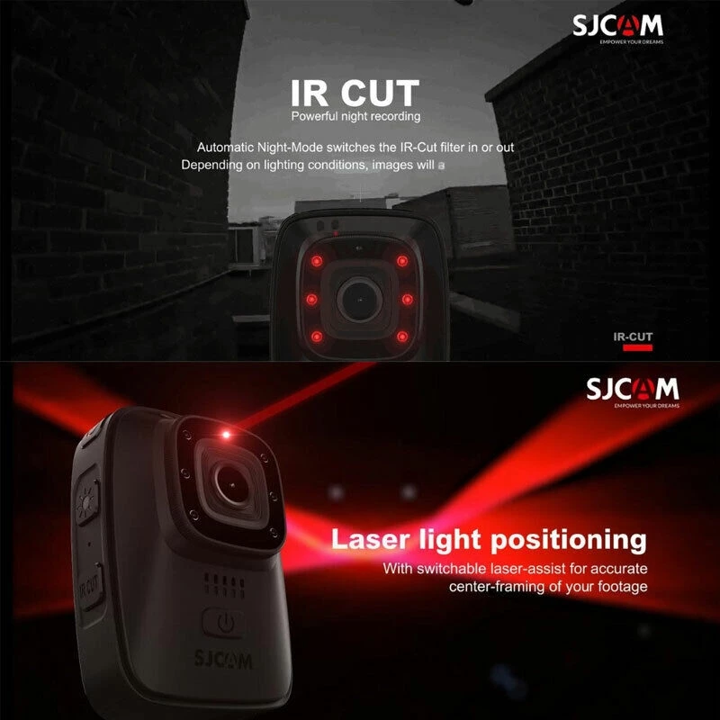 SJCAM A10 Action Cam กล้องแอคชั่นแคม กล้องติดหน้าอกตำรวจ กล้องติดหมวก ถ่ายภาพในสภาพแสงน้อย thumbnail 5