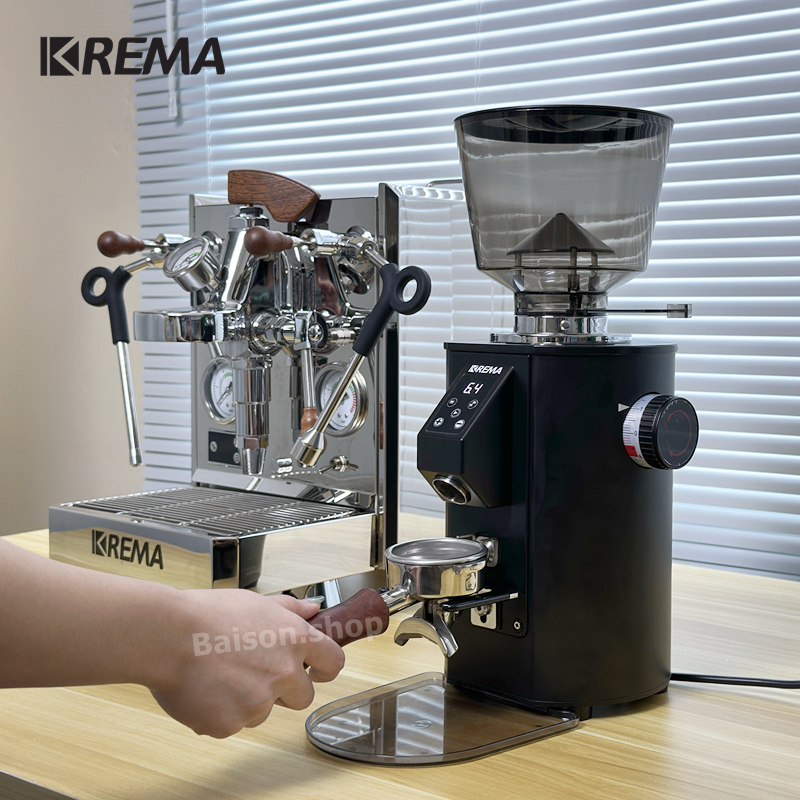KREMA เครื่องบดกาแฟออโต้  ขนาดจานบด 64mm Coffee Grinder K64S รุ่นใหม่สุด​