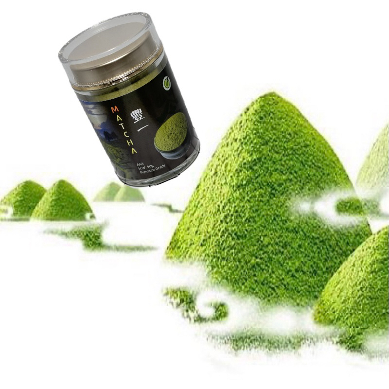 ผงชาเขียวมัทฉะแท้ 100% (เกรดพ รีเมี่ยม)นำเข้าจากญี่ปุ่น (ชาเขียวใหม่-แบบกระปุก50g) (K88)