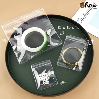 ถุงซิปเนื้อ PVC สำหรับใส่เครื่องประดับ จิวเวอรี่ (แพ็ค 50 ใบ)