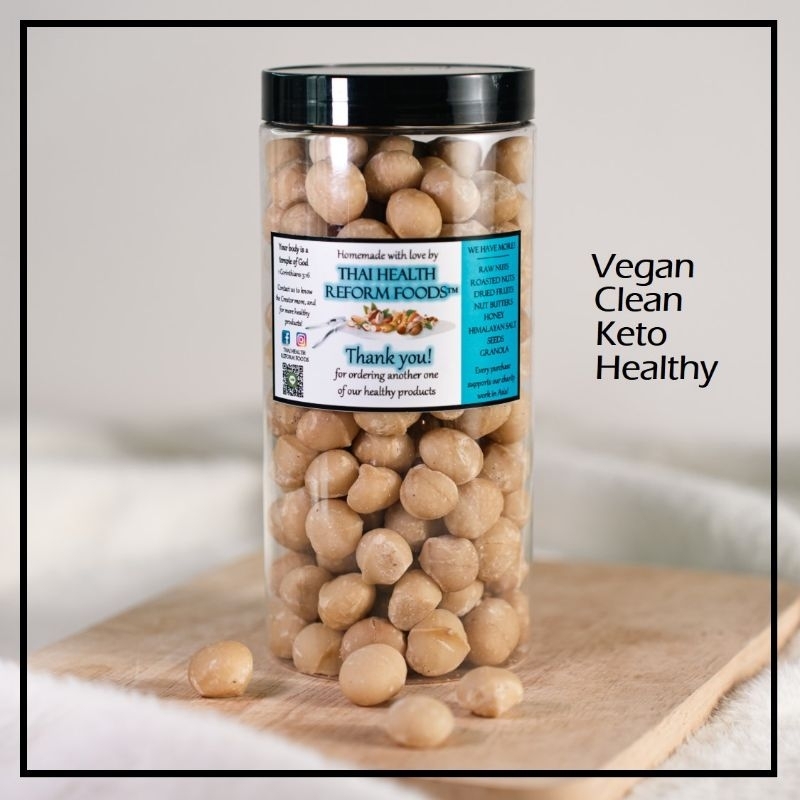 Raw Macadamia  แมคคาเดเมียดิบ |250g - 500g | ราคาถูก เมล็ดเต็ม | Best Price & Fast Shipping