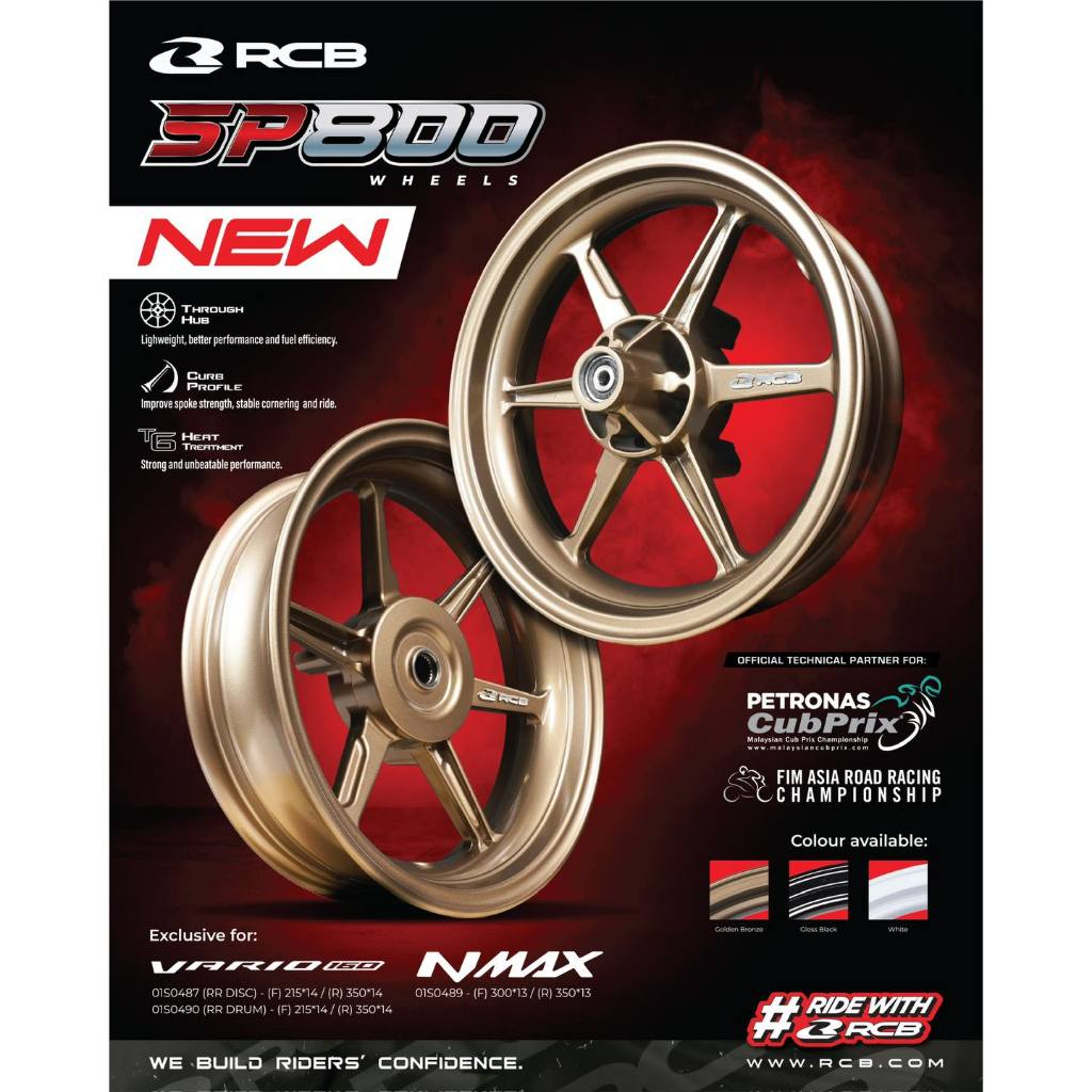 RCB SP800 ล้อแม็ก Nmax ปี2020-ปัจจุบัน